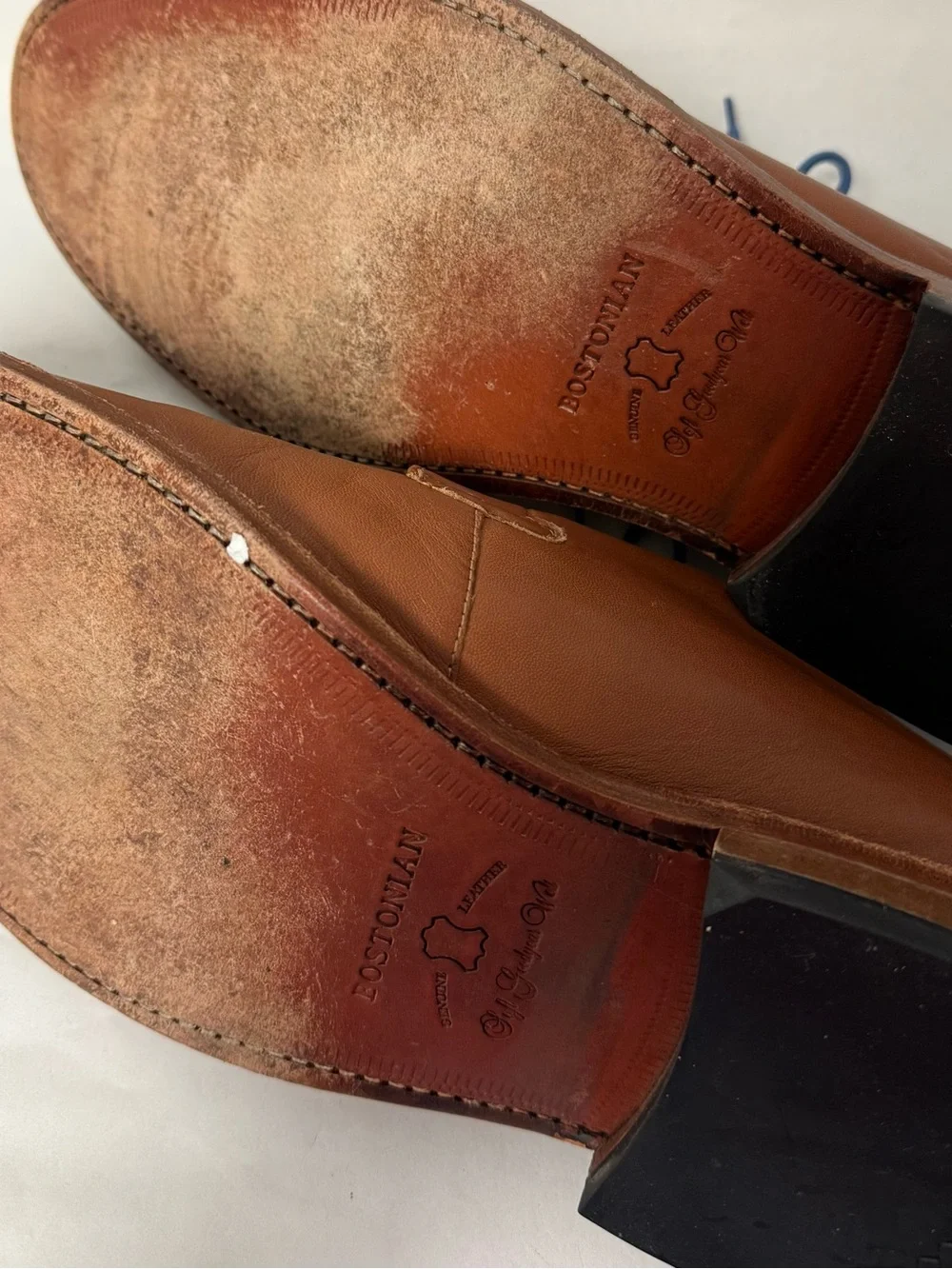 BOSTONIAN Men’s Brown Leather Derby Lace-Ups